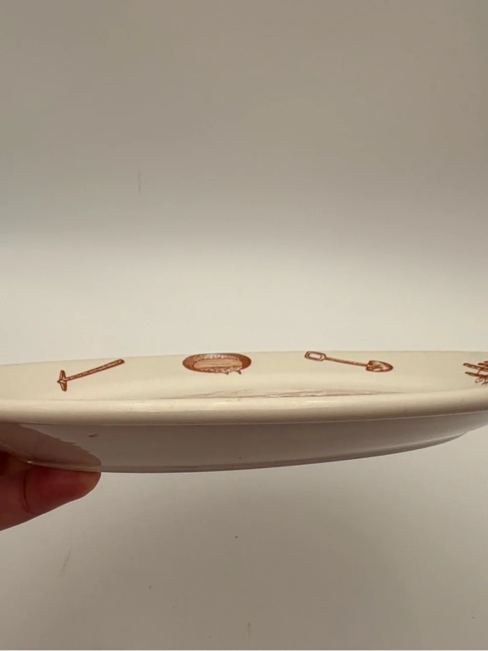RARE Vintage Wallace China 49er Pattern Oval Serving Plate